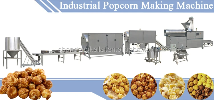 Big capacity automatic gas / electric popcorn machine commercial popcorn making machine