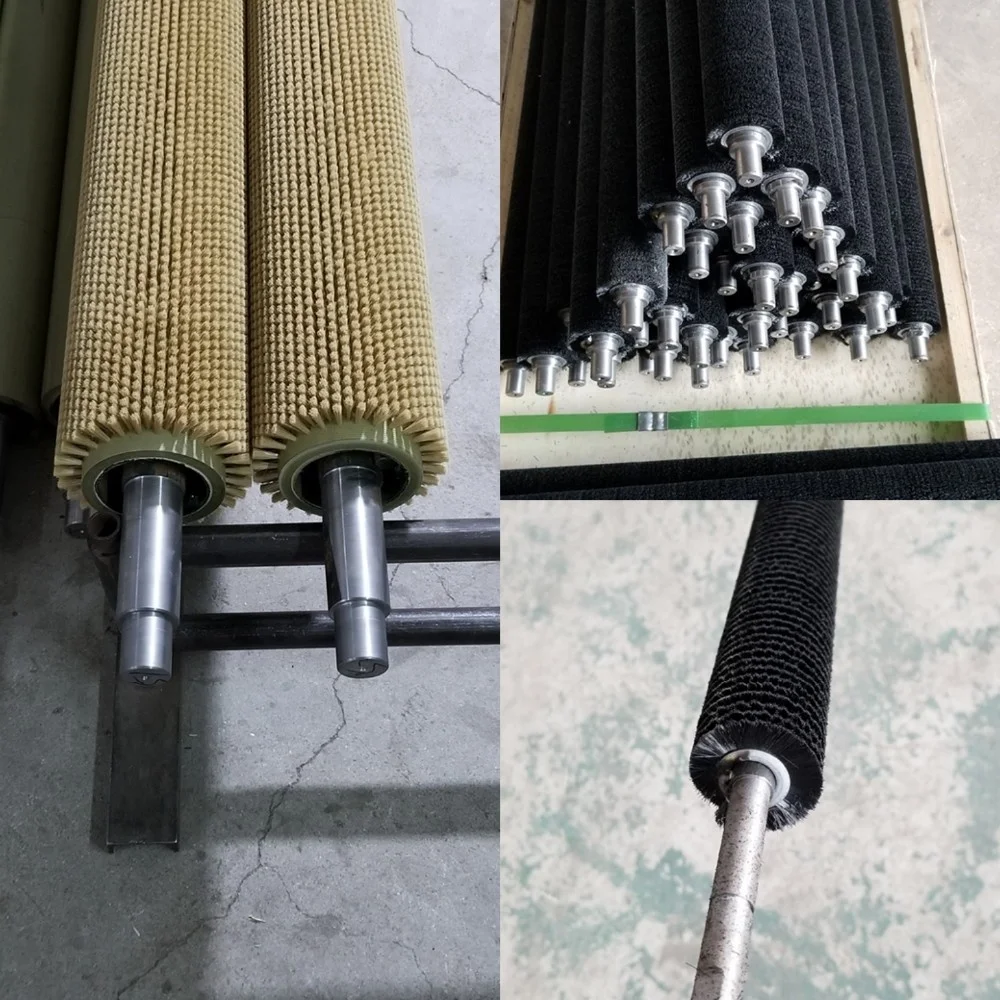 
newest design cylindrical roller brush fruit cleaning roller brush 
