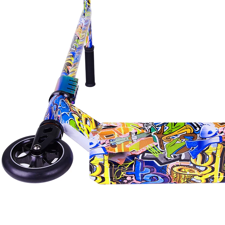 
Pro Two Wheels Water Decal Design Stunt Scooter With Aluminium Frame 