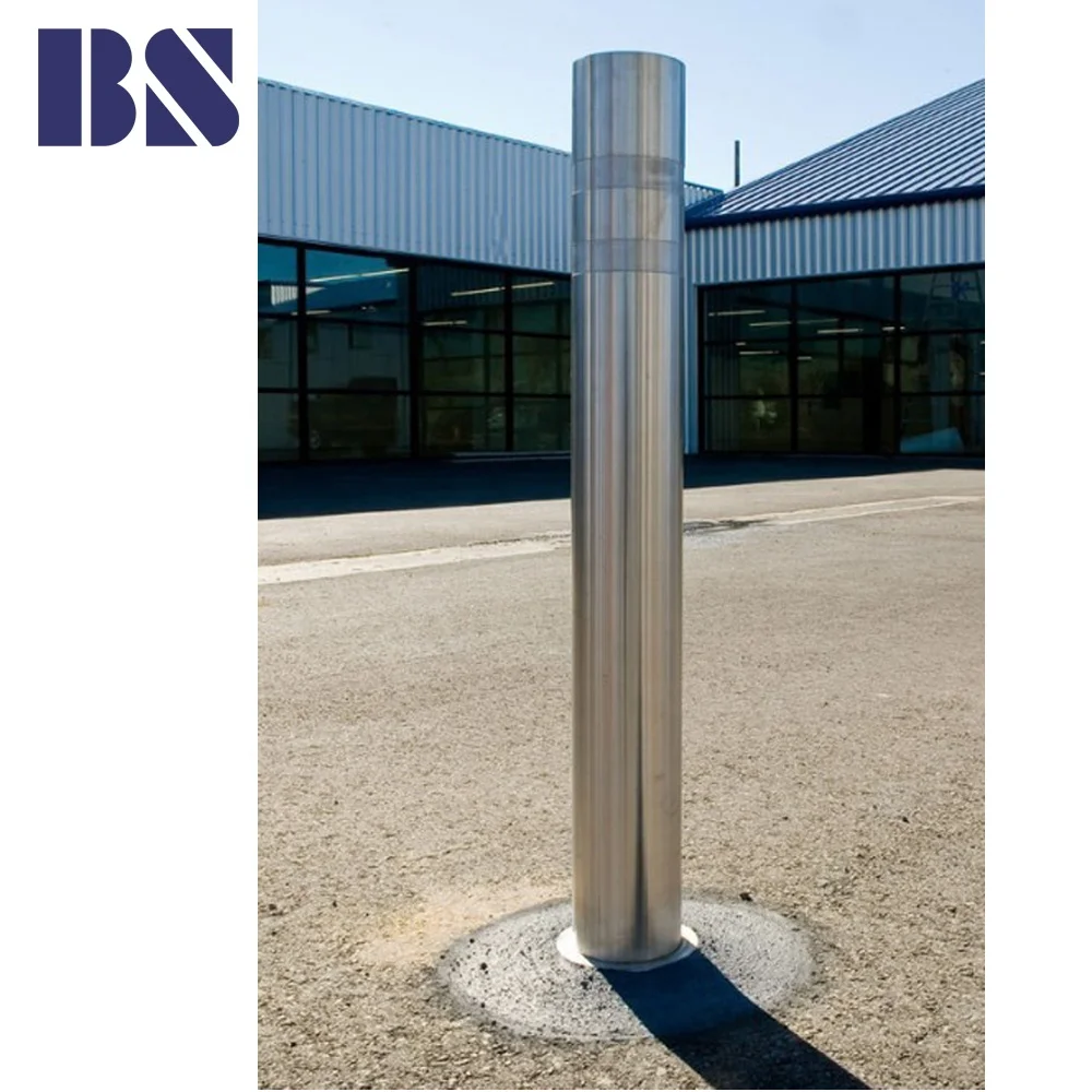 Bollard Manual Rising Bollards Polished Barrier Stainless Bollard Post for Access Control