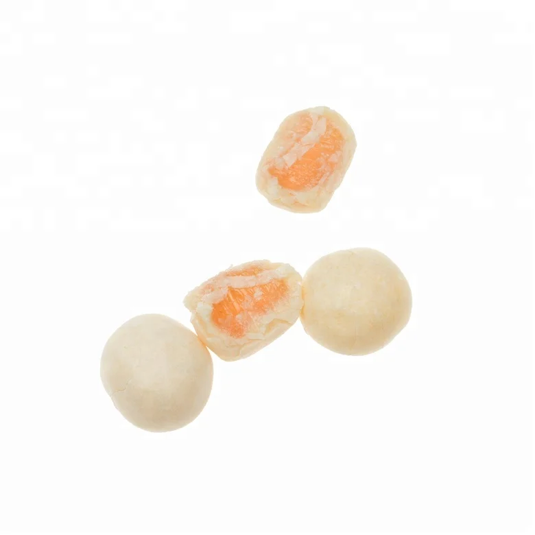 Сферическая форма мяча с молочным покрытием мягкие конфеты хороший вкус