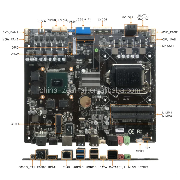 NVD GTX 950 ti LGA 1150 Socket motherboard with wifi slot for gaming PC