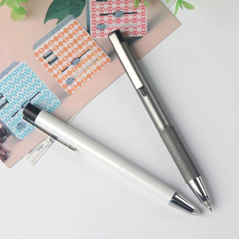New model promotion gift led metal click ball pen with led light tip pen