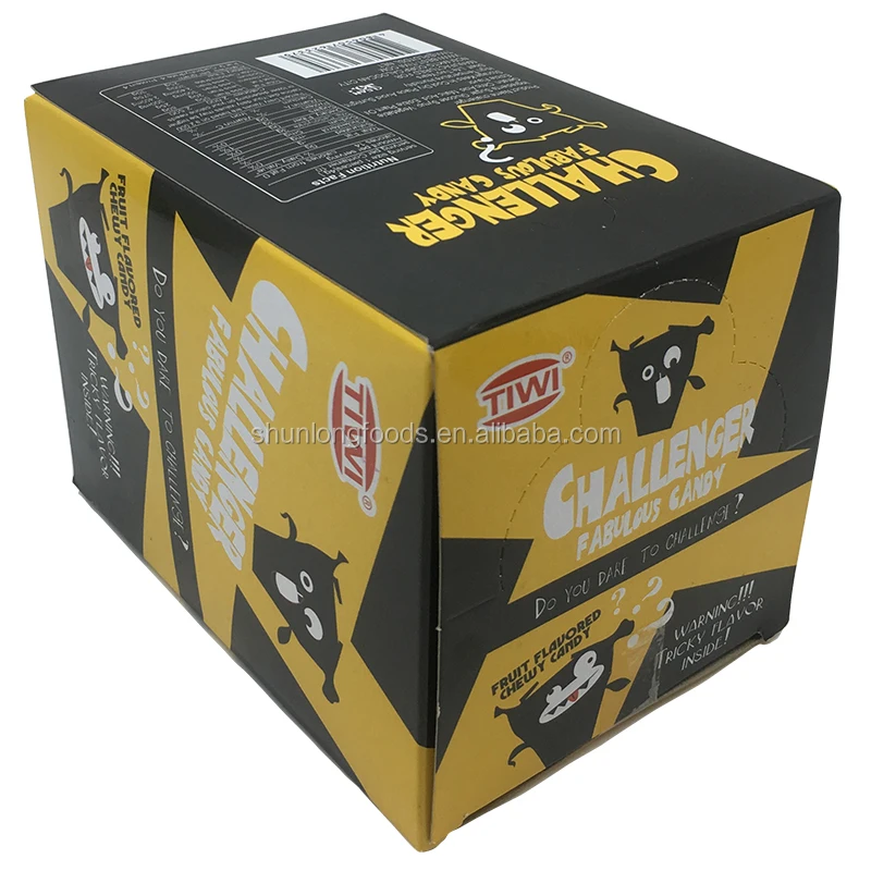 
New 2020 Surprise Chewy Candy Black Challenger Mix Tricky Flavor Chewy Candy 