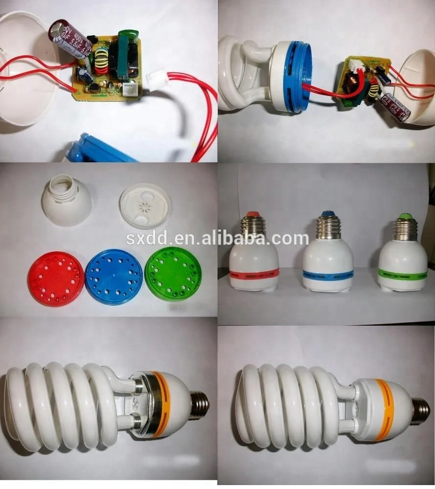 compact fluorescent lamp manufacturerChina supplier SKD Half Spiral 26W 32W 36W  E27 B22 Energy saving lamp 6500k AC220-240V PBT