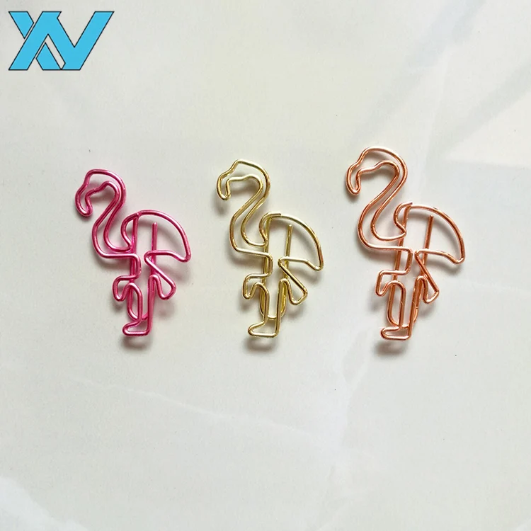 Unique OEM dog shaped dachshund design golden color metal wire paper clips