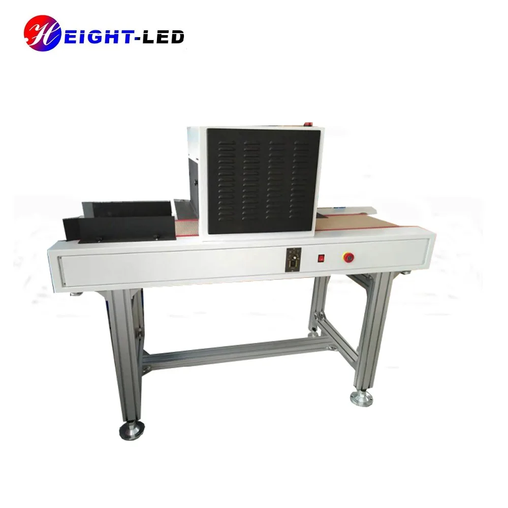 Professional factory facade LED conveyor belt UV curing machine for curing