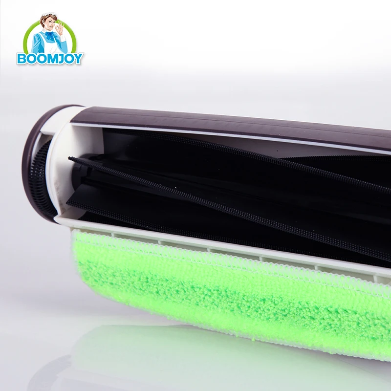 BOOMJOY Microfiber floor cleaning Multifunctional mop heads electric road sweeper Rubber broom hand push sweeper