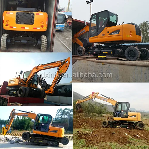 8 тонн Колесный экскаватор-погрузчик для продажи, 0,3 cbm ведро гусеничный экскаватор, гидравлический гусеничный экскаватор с CE & сертификат безопасности материала (ISO