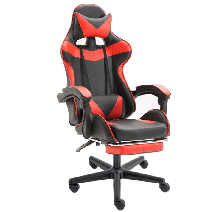 
Modern Adjustable Red Black Ergonomic Cool Luxury Racing Gaming Chair For LOL Player 
