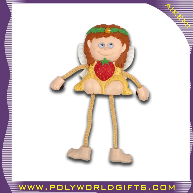 promotional gift dangle polyresin fridge magnet,3d resin refrigerator magnets,souvenir angel polystone