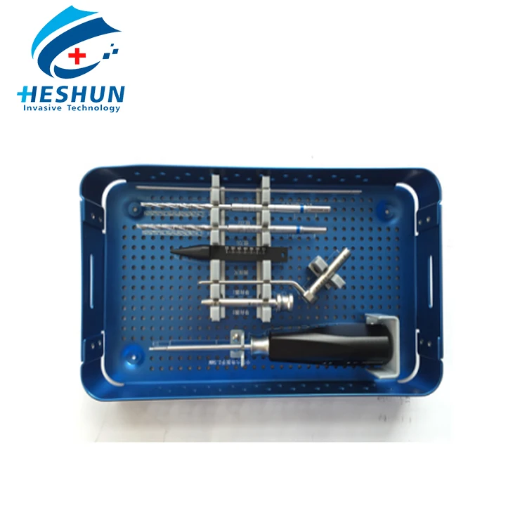 Лидер продаж 4.5 мм фиксирующий винт набор инструментов мини имплантаты титановые пластины комплект