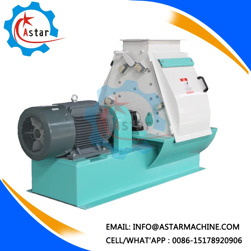 China Professional Manufacture Small Capacity Cattle Chicken Duck Poultry Feed Hammer Mill Machine For Sale
