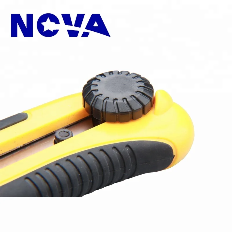 Hot Sale Friendly Colorful 25mm Stainless Iron Snap off Blade Knife Cutter With Soft Grip