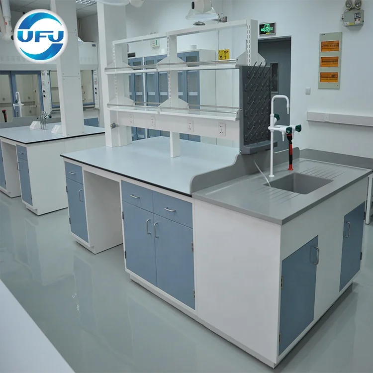 Chemical Resist Lab Work bench for Workshop with PP Sink