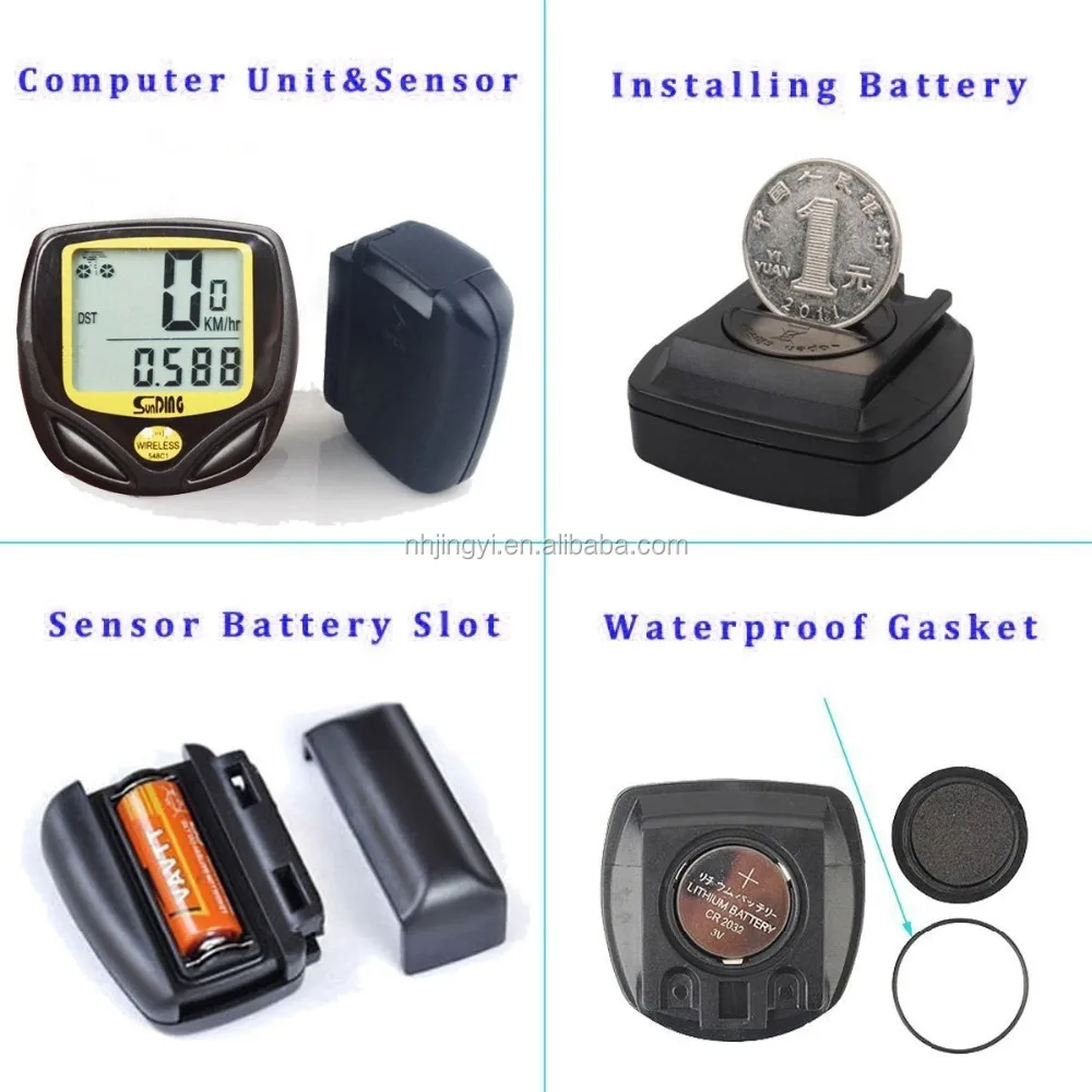 Беспроводной Серебристые велосипедный Спидометр Многофункциональный водонепроницаемый SD-548C одометр спидометр велотренажер компьютер