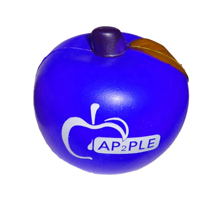 Изготовленный На Заказ полиуретановый пенопластовый антистрессовый мяч Apple детский антистрессовый мяч