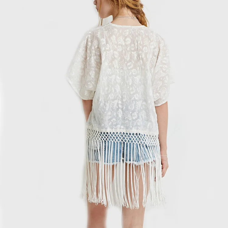 women clothing sexy japanese bjj kimono cardigan lace crochet kimonos