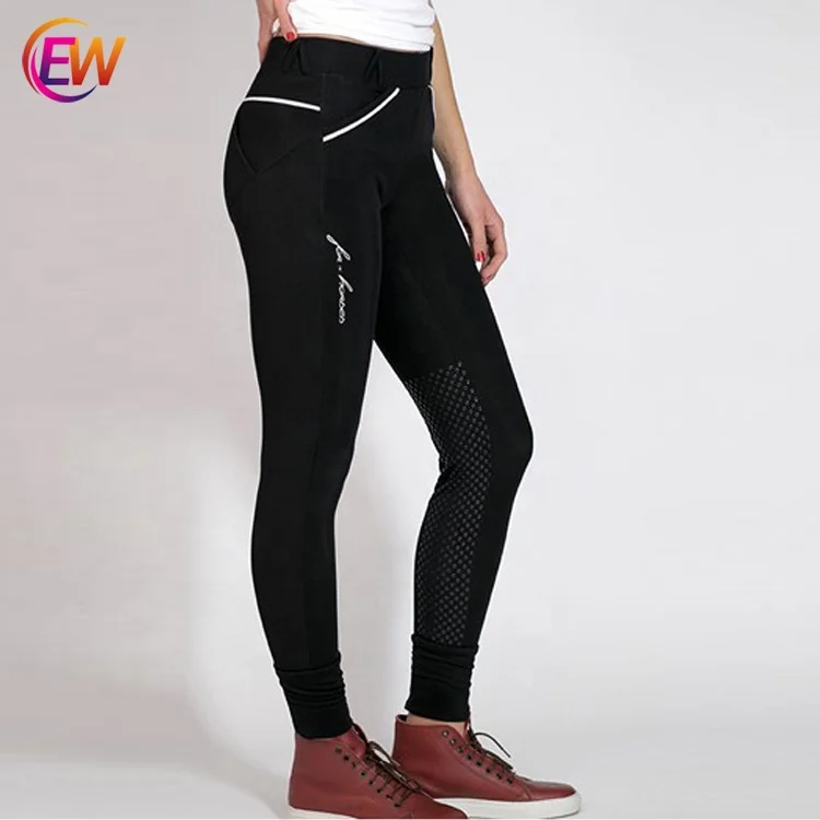 Horse Women Active Silicone Grip Full Seat Riding Pants Equestrian