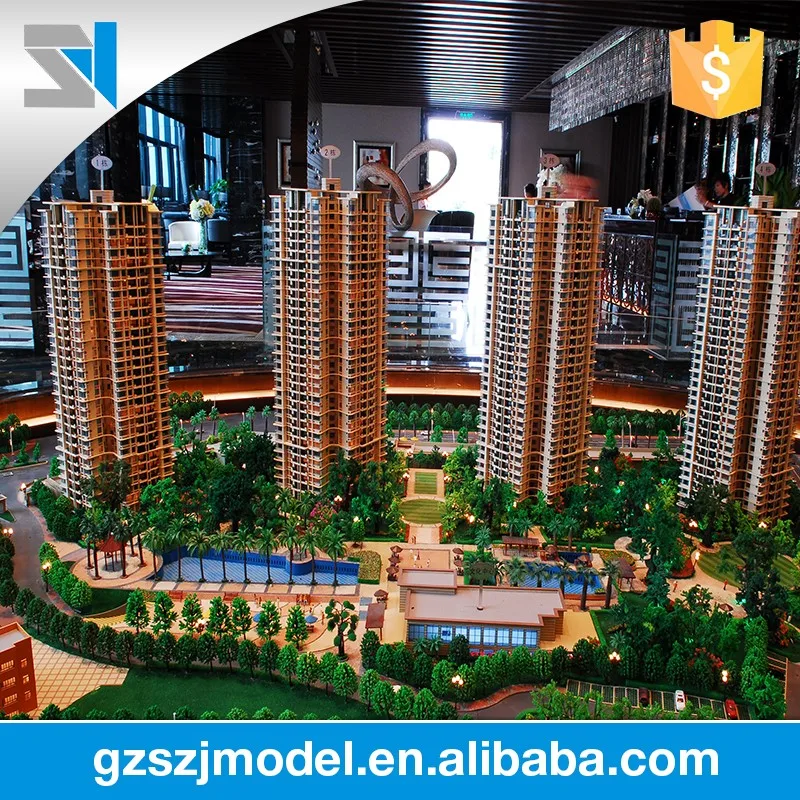 Высокое качество материала со Светодиодной подсветкой для жилая архитектурное миниатюрную копию