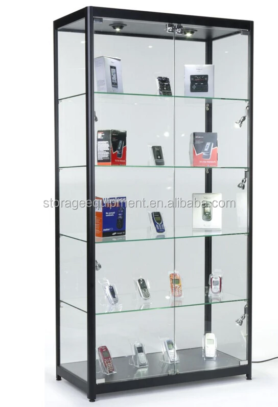 Boutique factory vitrine display cabinet price for cell phone