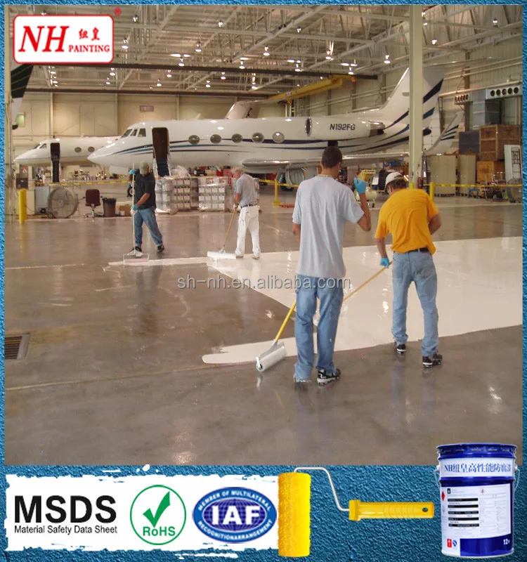 tolerate large equipment floor paint epoxy coating for healthcare