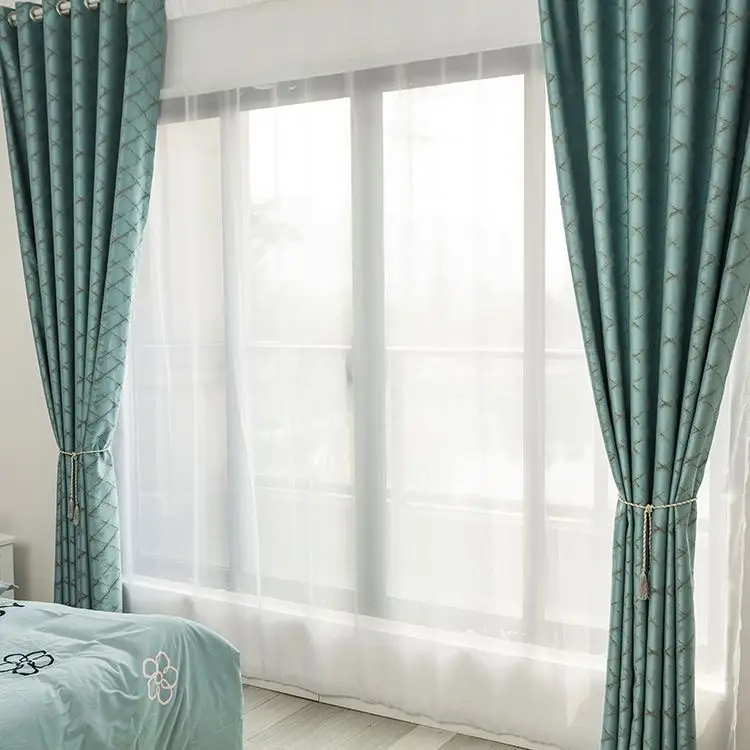 WPM Drape/Panels/Treatment Luxury Second Hand Curtains Style For Windows