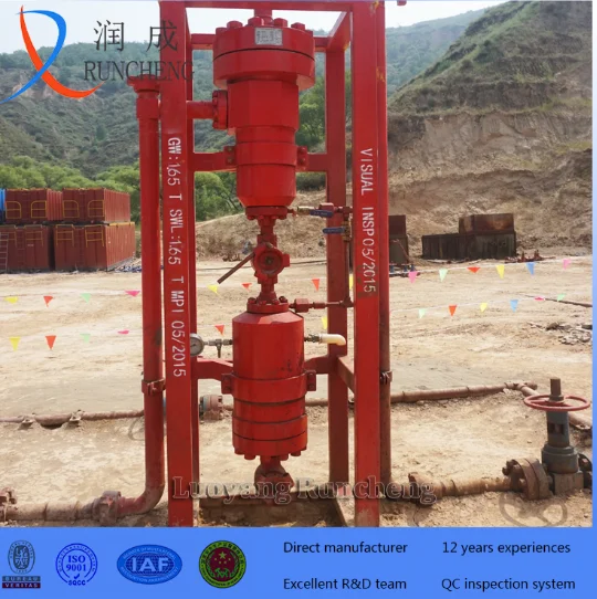 well test equipment wellhead riffler high pressure oil well sand catcher