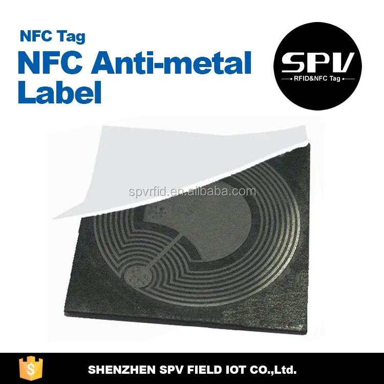 Читаемые Ntag213 PET Водонепроницаемый NFC Анти-металла Теги с Индивидуальным Логотипом ISO14443A