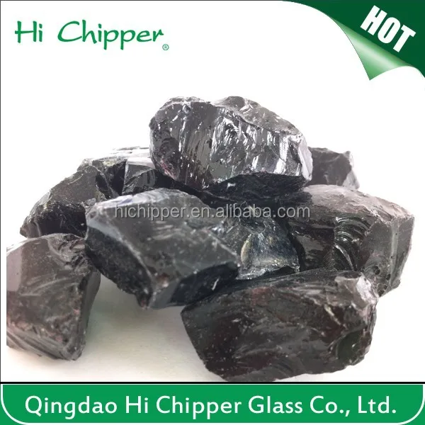 Natural Clear Garden Decorative colored glass rocks