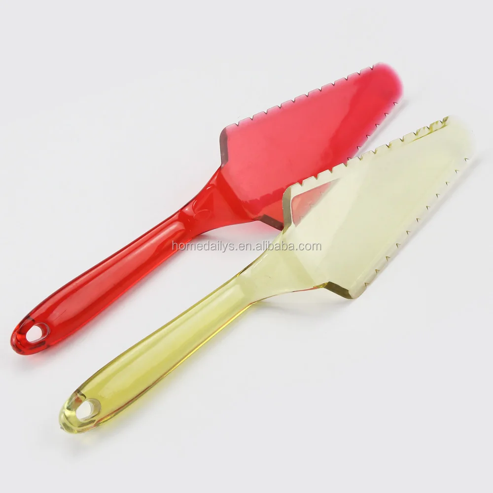 Transparent PS Pizza or Pie Server,Cake Cutter Slicer,Cheese Knives