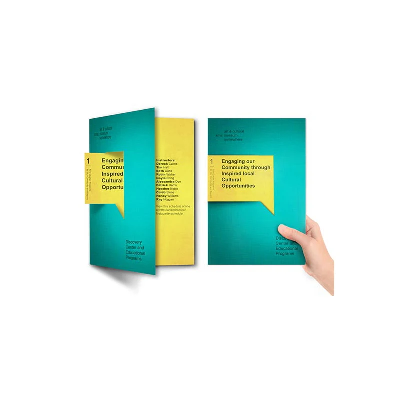 Custom printing booklet catalogue flyers leaflet paper brochure