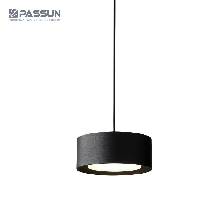 1600lm 4x4w four in one black painting+chrome plated round led hanging pendant light