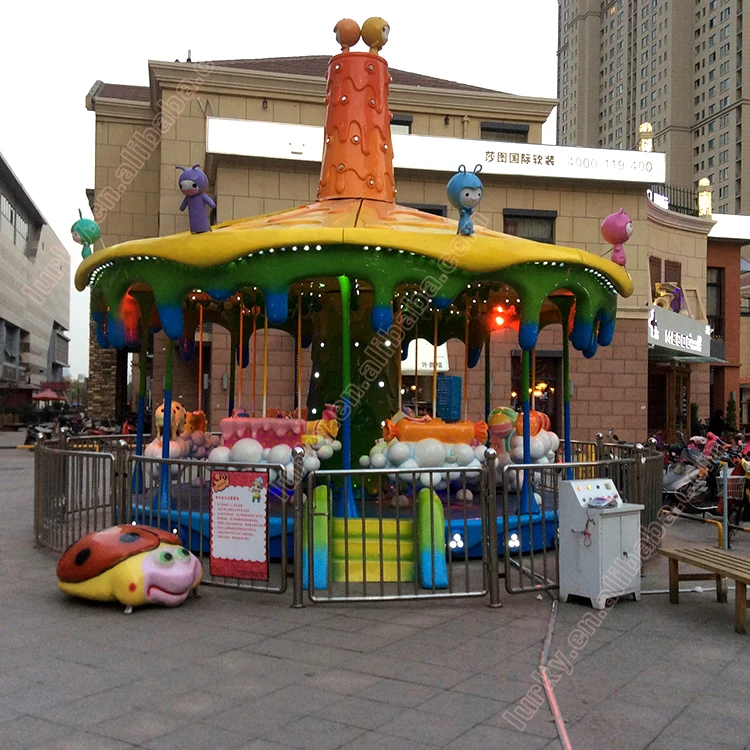 Парк аттракционов, оборудование для крытых игровых площадок, детские электрические качели с каруселем