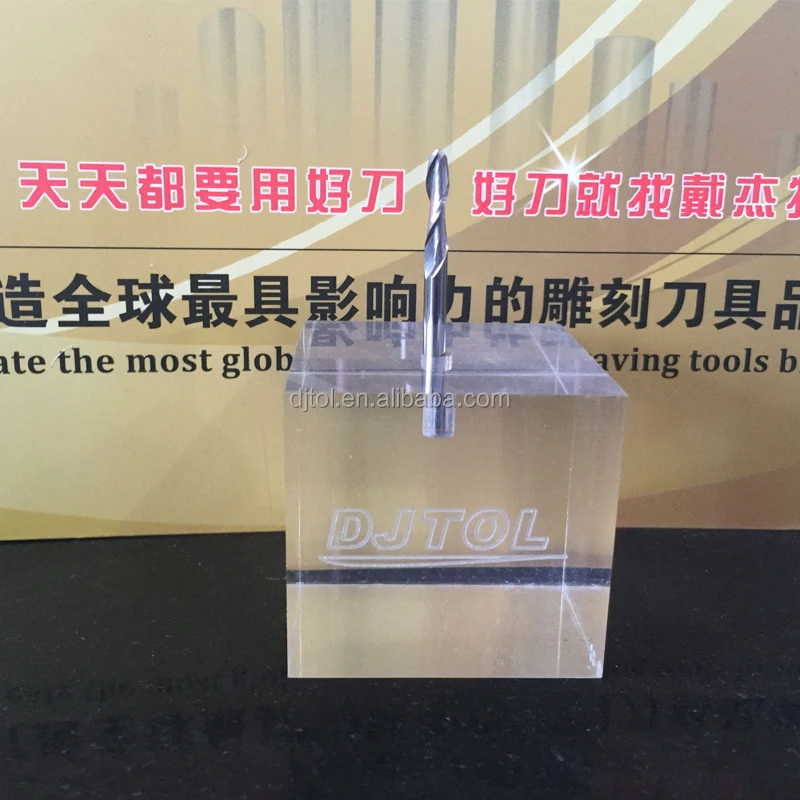 
double flutes spiral bits for cnc machine cutting for acrylic and wood 