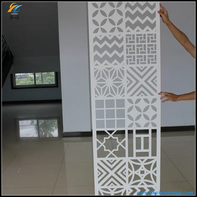 Decorative modern design WPC folding screen room divider