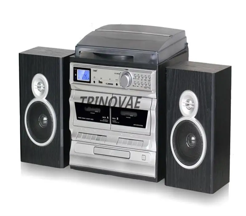 
Hot Selling Programmable Double Cassette Turntable With Radio & CD & MP3 Function &nbsp;<span style=