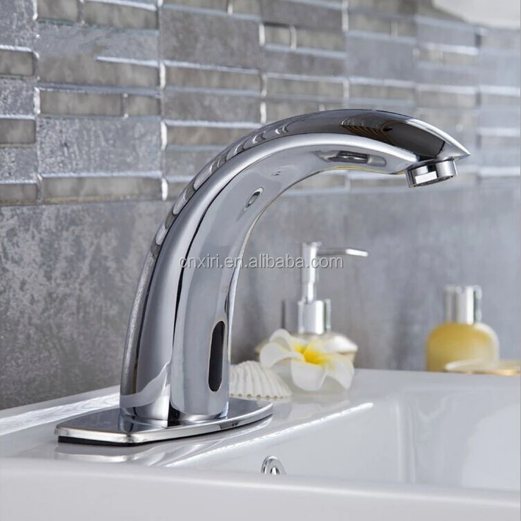 Brass Deck Mounted Auto Faucet Automatic Sensor Bathroom Faucet Touchless Washbasin Taps XR8825
