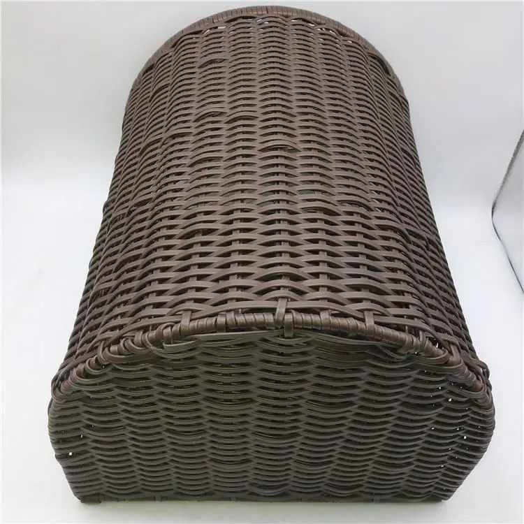 Wholesale washable poly rattan storage Laundry Basket