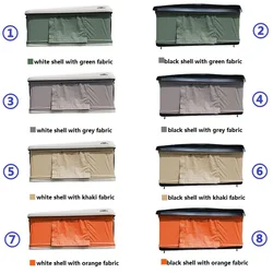 The factory wholesale 4 wheel Deluxe roof top tent removable tent for double person