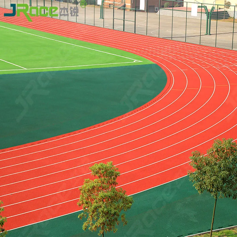 Wear-resisting Plastic Racetrack Sports Flooring Rubber Running Tracks Material For Sports Field