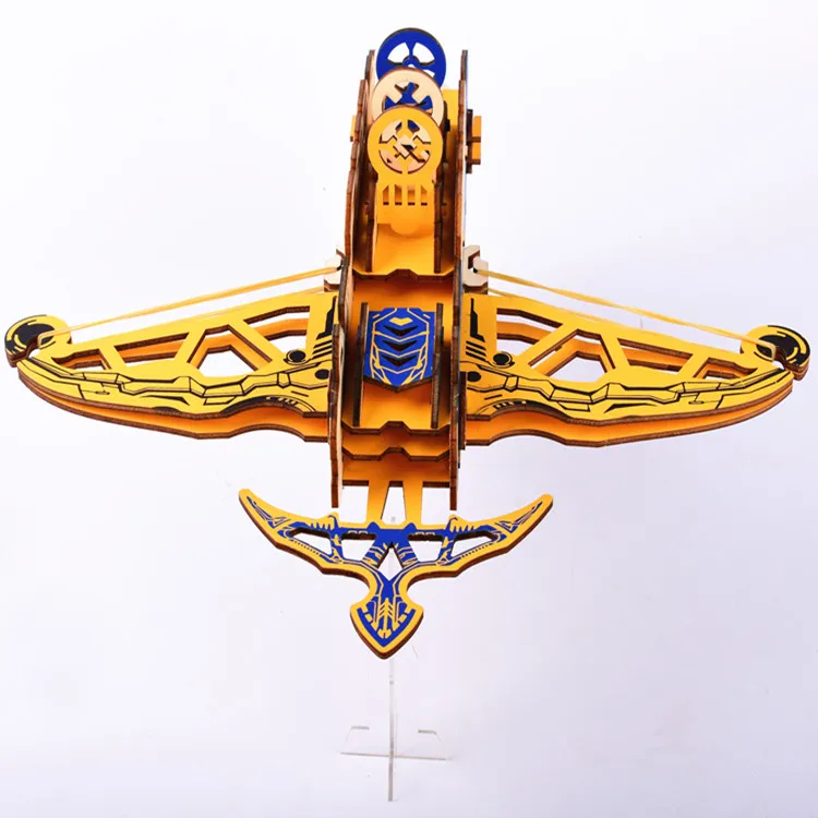 Wholesales crossbow gun shooting pistol archery hunting crossbow toy mini china crossbow 3d wooden puzzle
