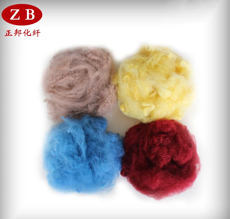 3D*51mm PSF solid polyester fiber for flocking