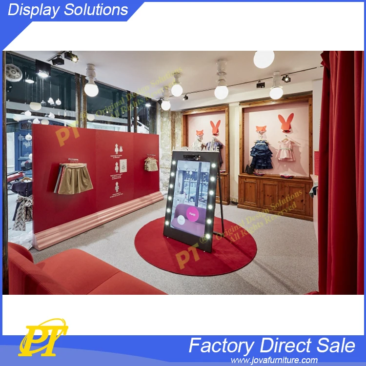 Baby clothes shop display furniture clothes display stand rack for kids