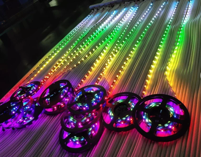SMD 5050 led strip digital ws2812 flexible strips rgb christmas light strips