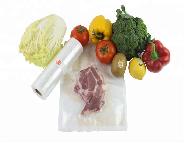 
commercial grade multilayer food saver embossing textured vacuum sealer bag rolls 