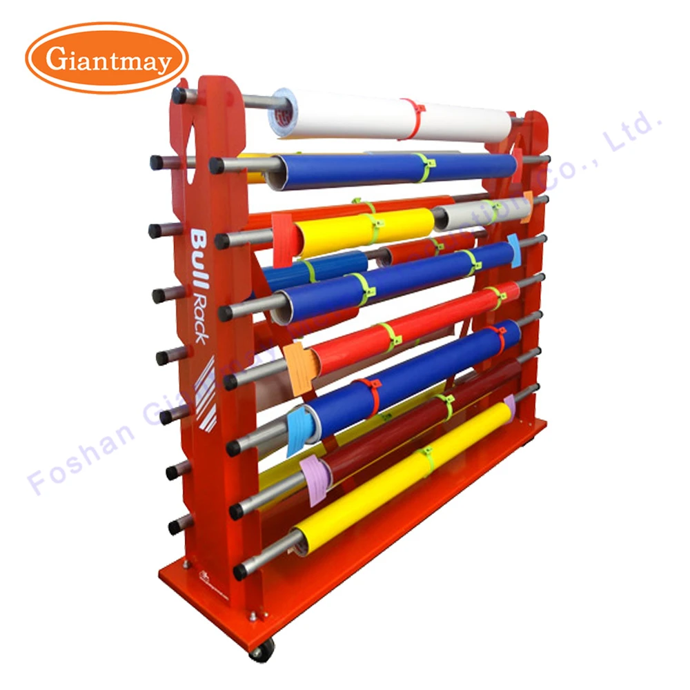 OEM custom removable double sides fabric roll display rack from giantmay in guangdong with 15 years experience and high quality