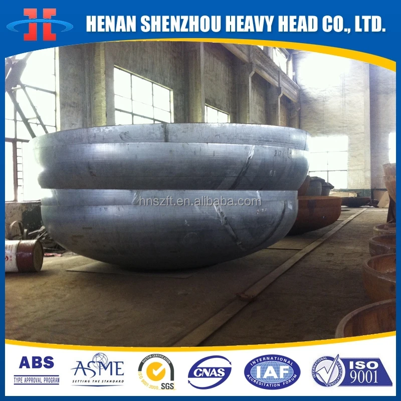 DIN28011 Torispherical heads 100% PT 100 % UT 100% RTG