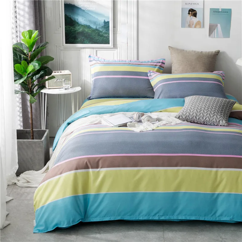 Professional Custom Hotel 100% Polyester Flat Sheet , Quilt Duvet Cover , Bed Linen With Pillow Case