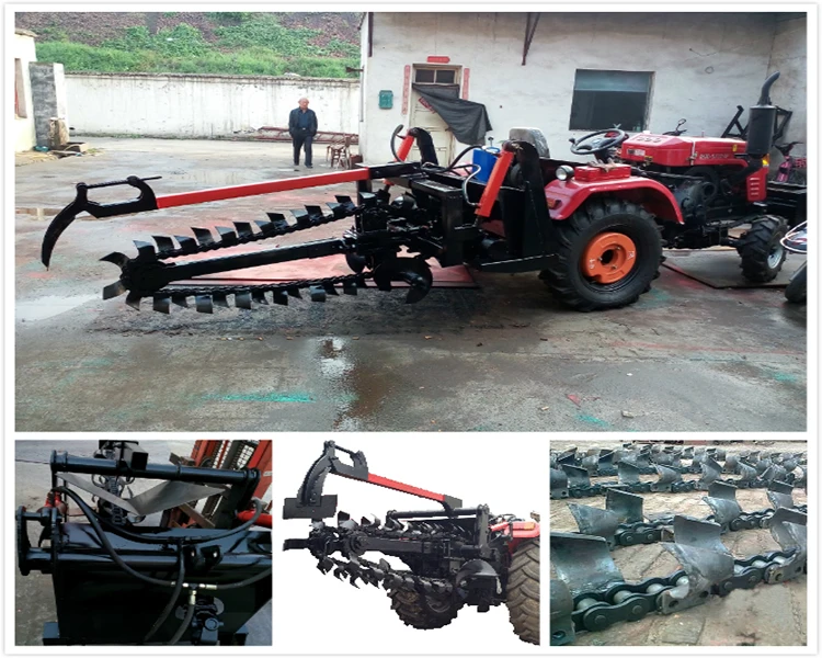 
Hot efficiency with chainsaw trencher for Skid Steer Loader/trencher disc ditcher 